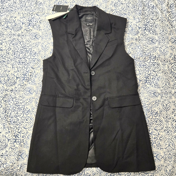 NWT Long Black Blazer - Picture 1 of 8